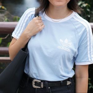 ⭐️ 2 for $20 ⭐️Adidas Striped Blue Tee